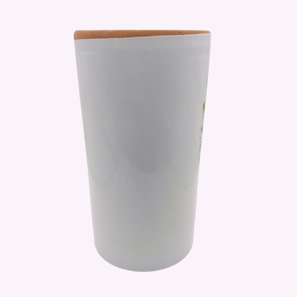 Pier 1 Terra Cotta Wine Chiller/Utensil Holder Purple Grapes Design Italy - Picture 5 of 10